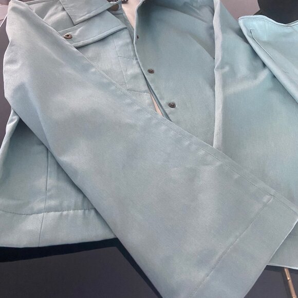 NWT Yansi Fugel Versatile Light Green Coat - Size S/M - Picture 5 of 7